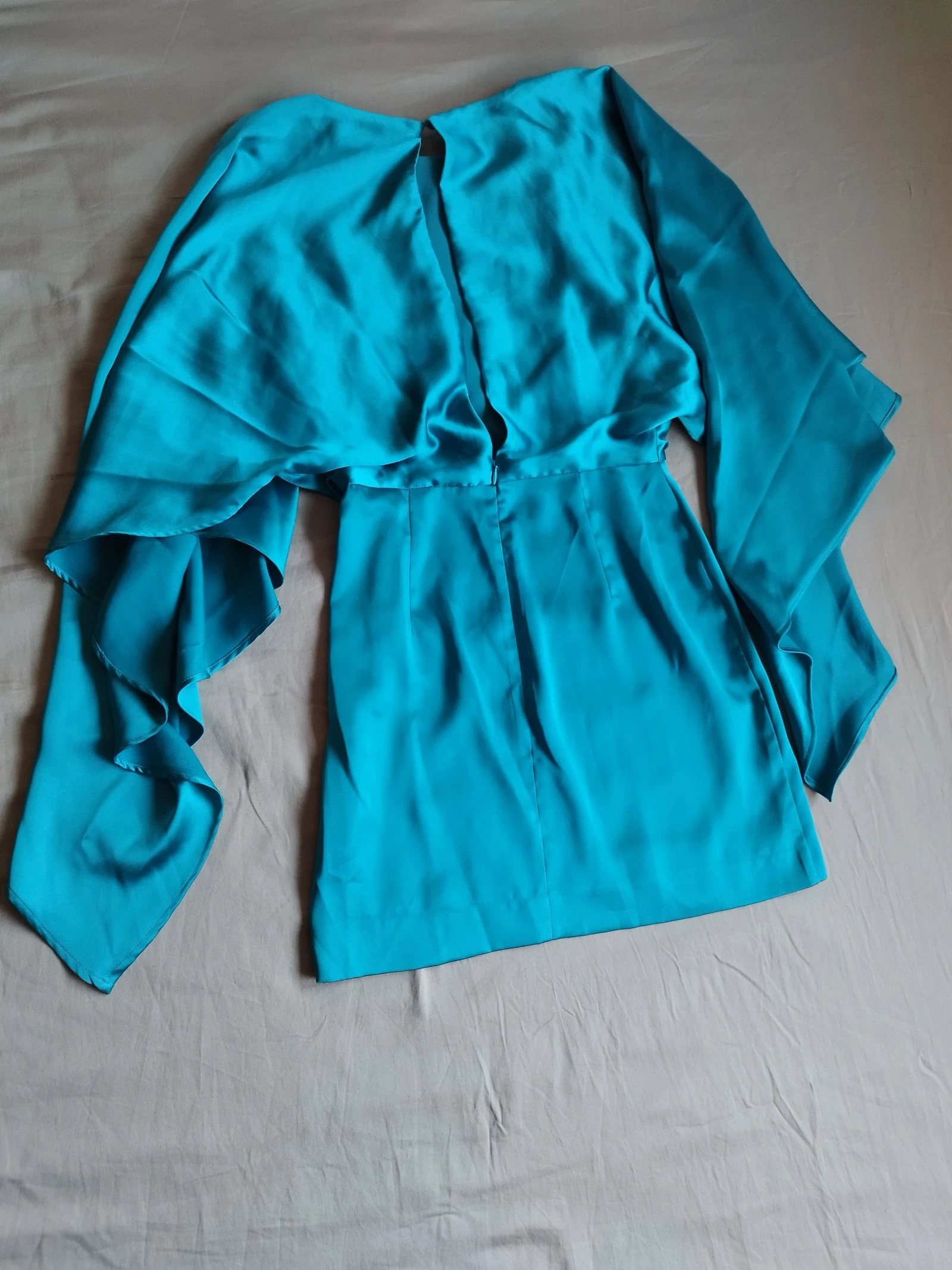 Zara satin cape dress S – photo 4